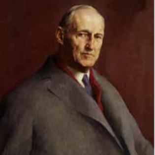 A 1940 portrait of Clarence Hicks gifted to Princeton University by John D. Rockefeller.