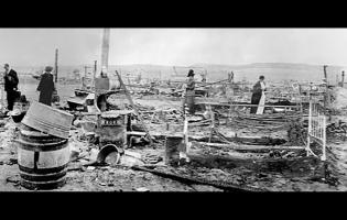 Ruins of the Ludlow miners’ camp, Trinidad, Colorado, after the massacre. April 29,1914.  